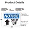 Signmission Step Up (Up Arrow), 24 in W x Rectangle, Aluminum OS-2PACK-NS-A-1824-L-18459 - alternate 5